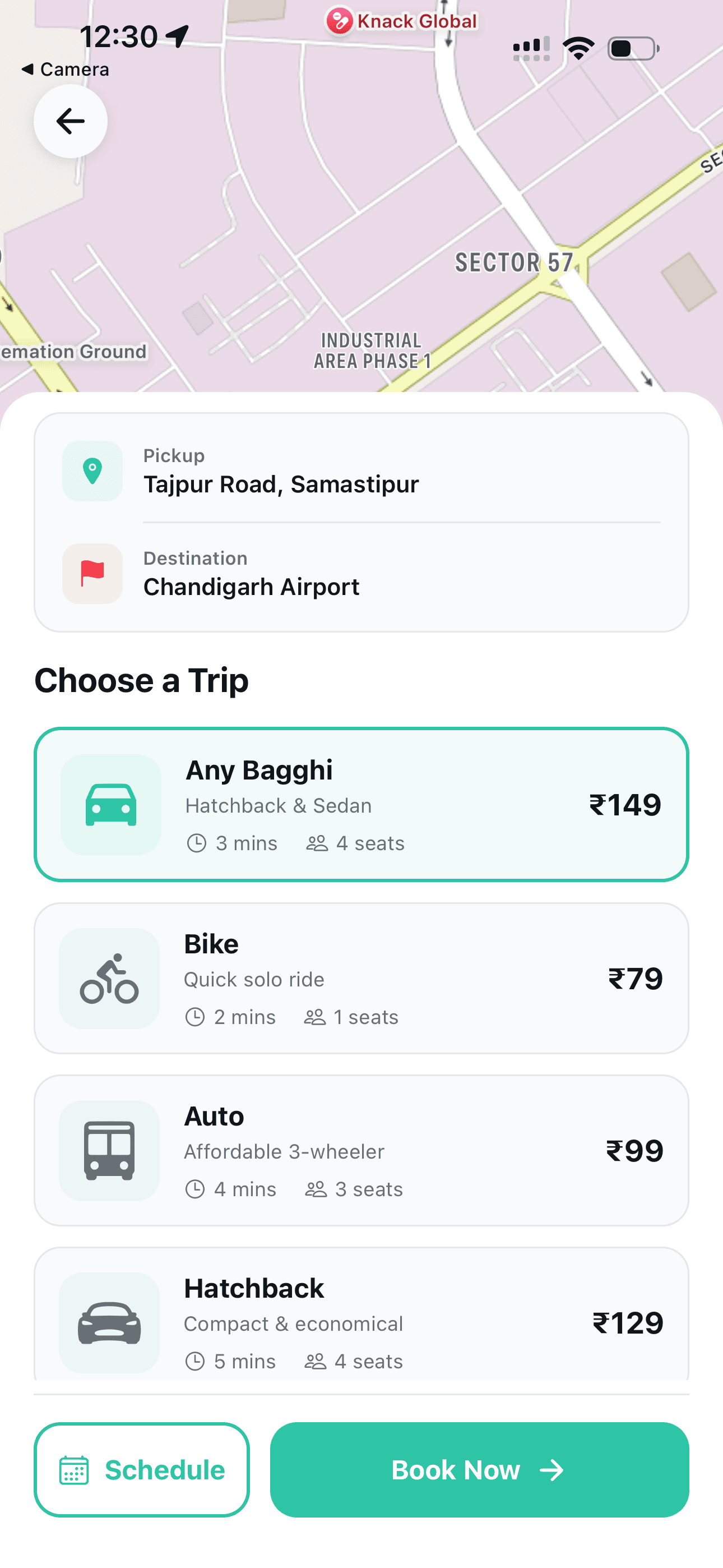 BagghiCab mobile preview 2