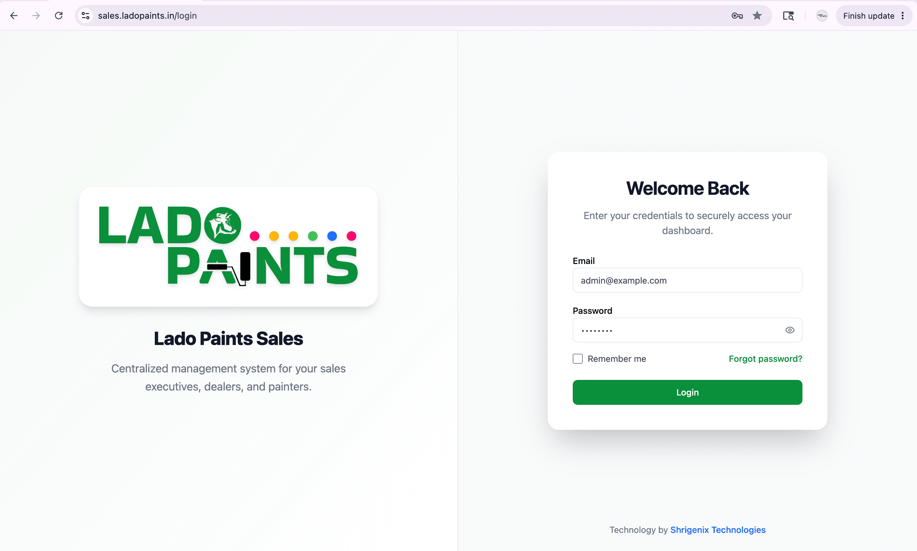 Web screenshot 1